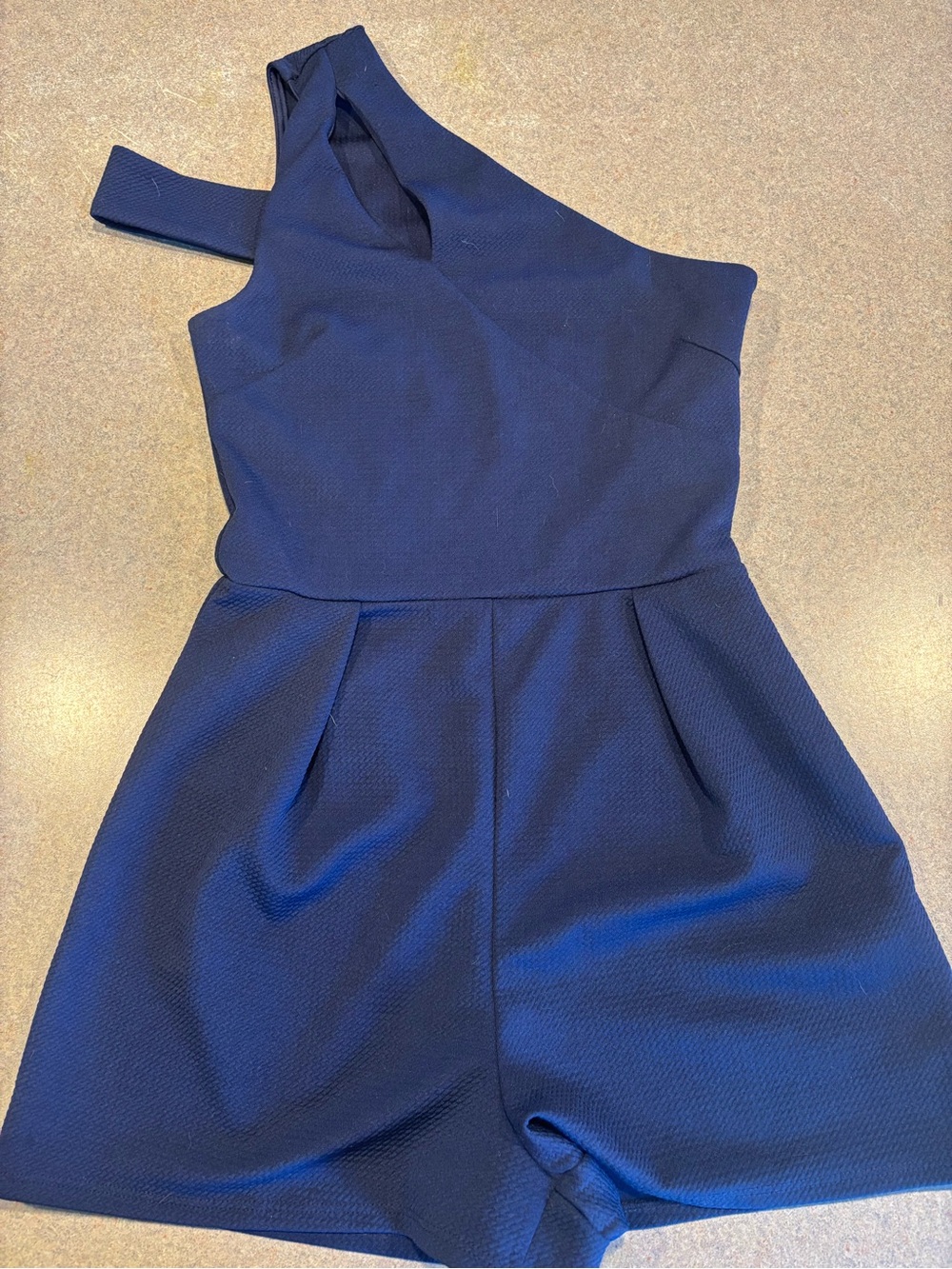 Charlotte Russe Deep Blue V-Neck Top